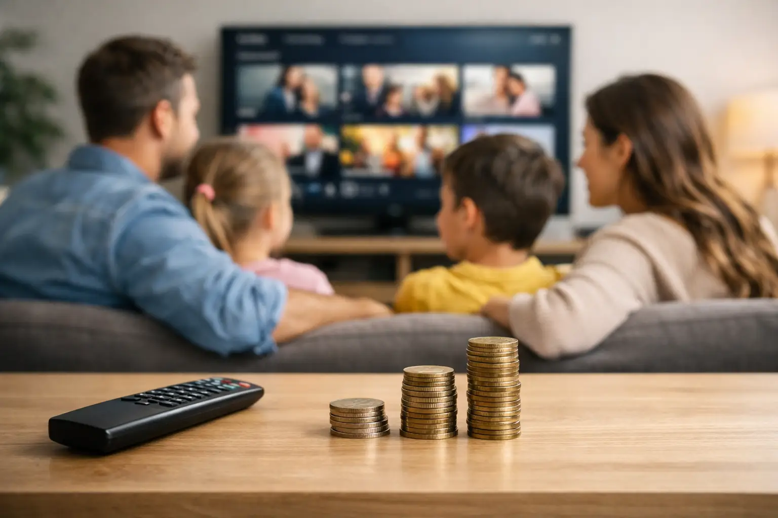 Forfait TV streaming famille: payer moins