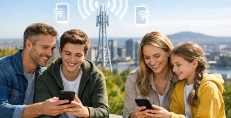 Meilleur forfait 5G famille au Québec