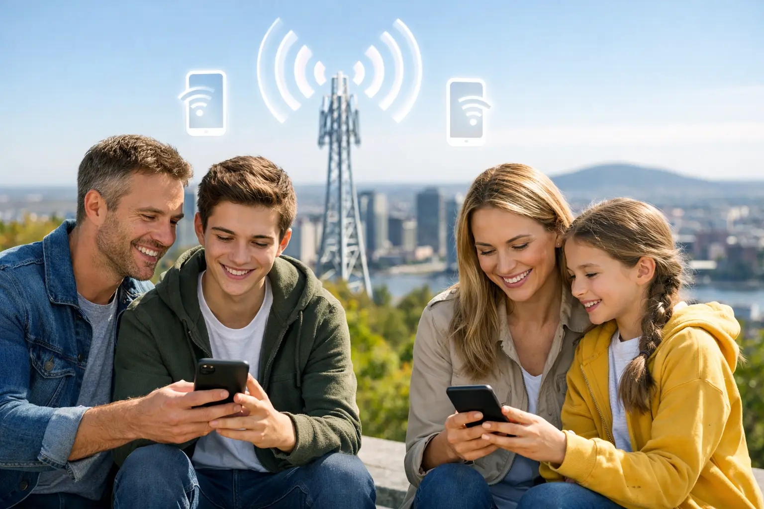 Meilleur forfait 5G famille au Québec