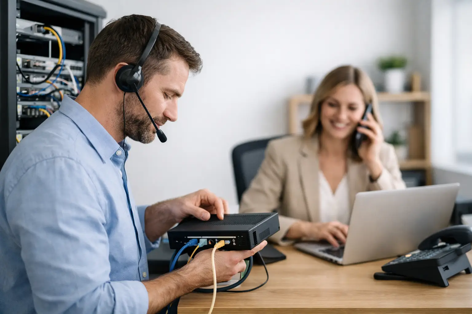 Exemple migration télécom petite entreprise