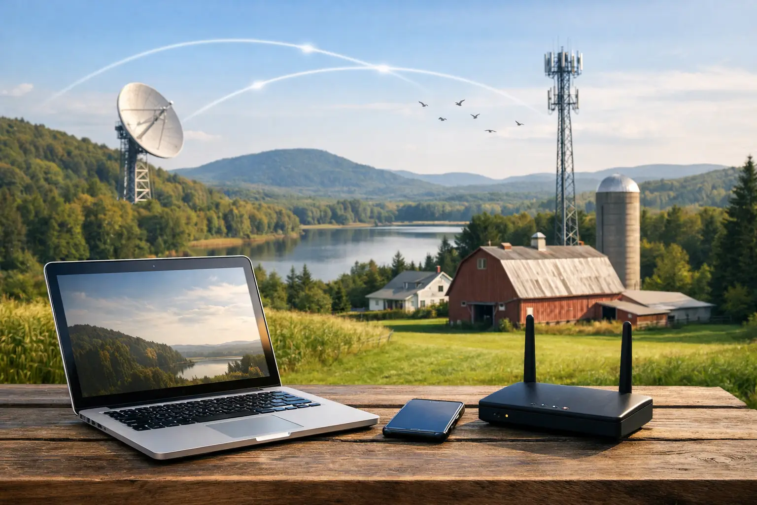Meilleures options Internet rural au Québec