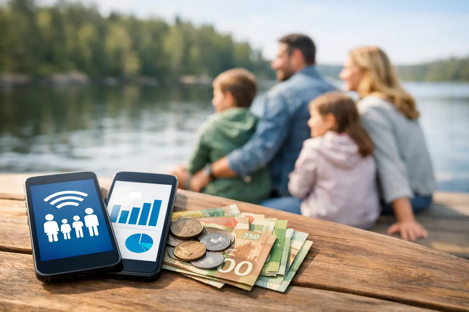 Exemples d’économies sur forfaits famille au Québec