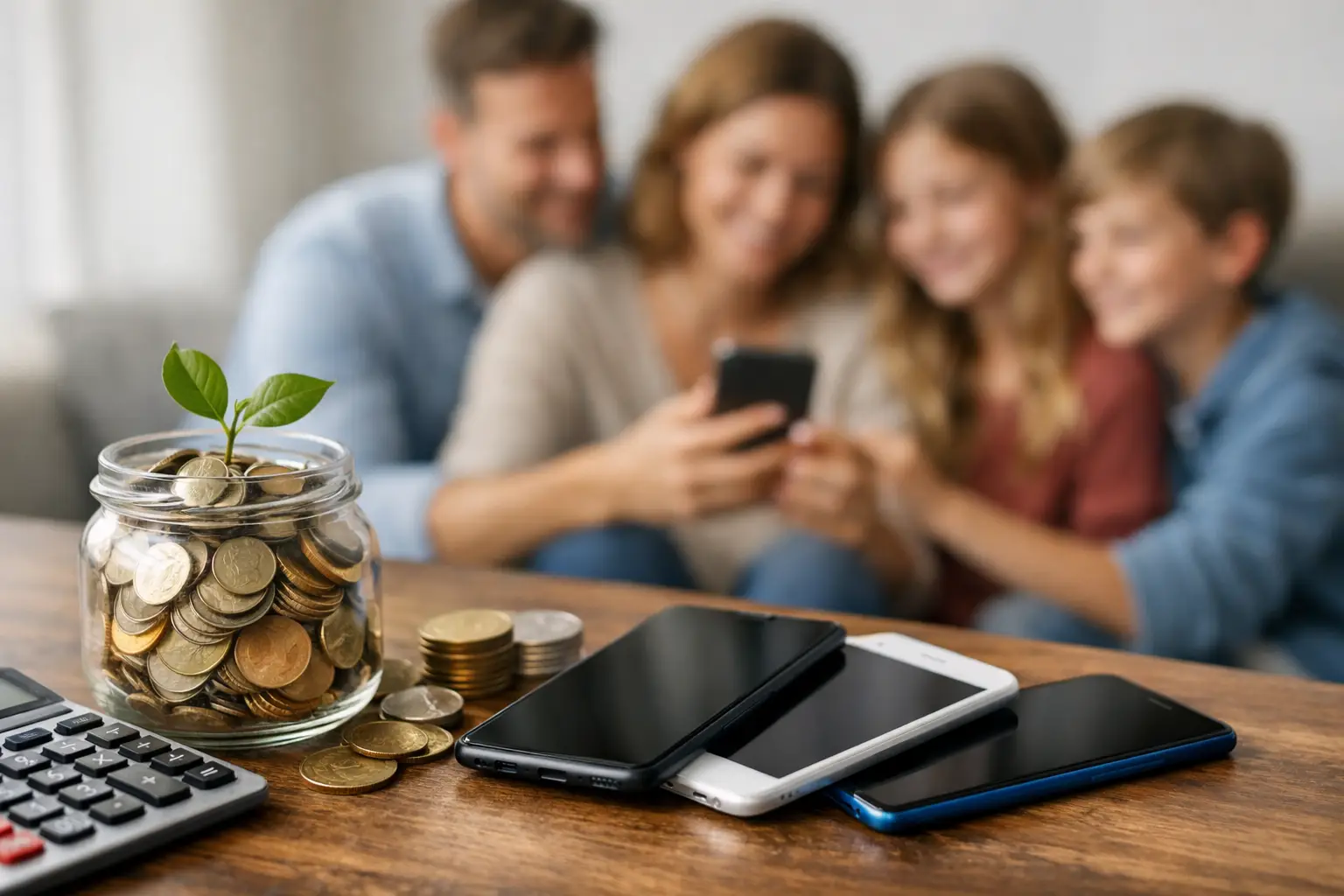 Exemple d’économies avec forfaits mobiles famille